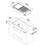 Fulgor FOBQ 1000 G MBK 嵌入式 戶外燒烤爐